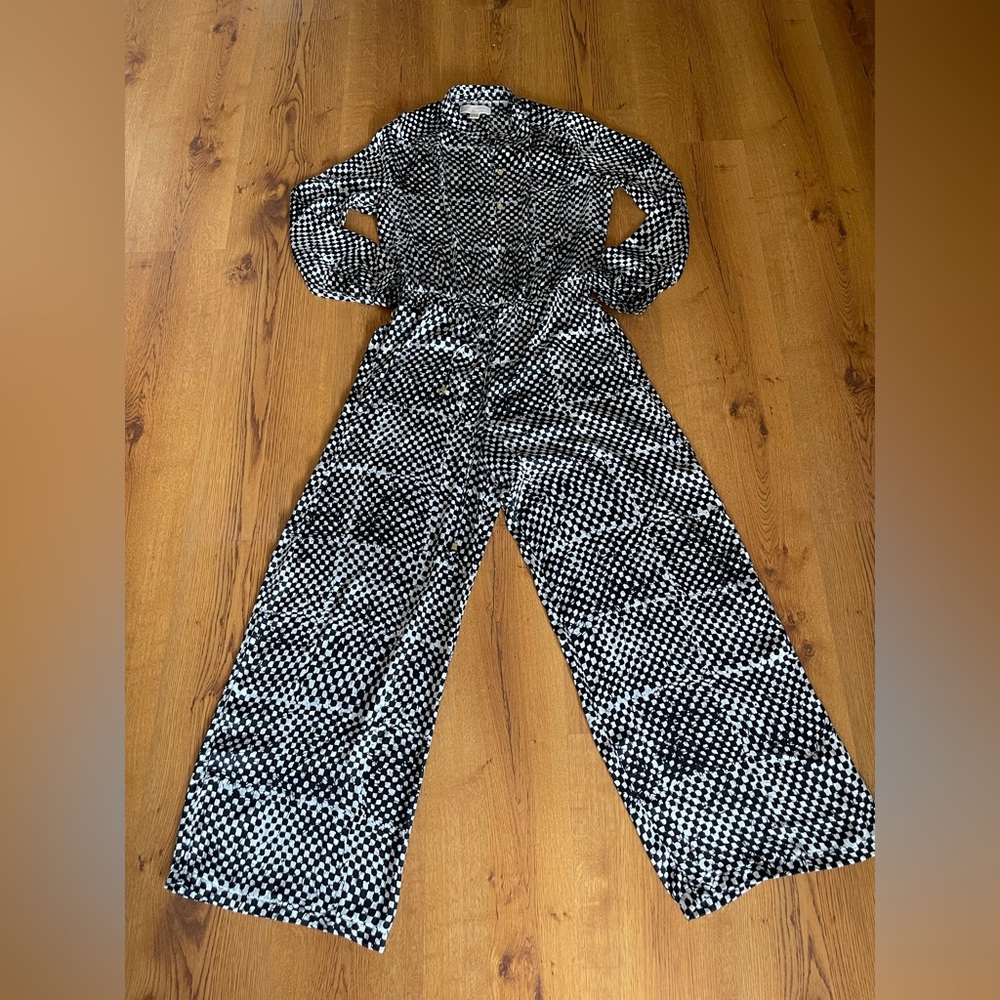 Michale Kors Black & White Pant Jumpsuit